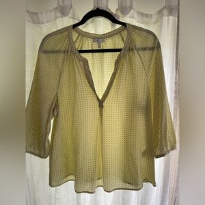 Joie light green 100% silk blouse (sz S)